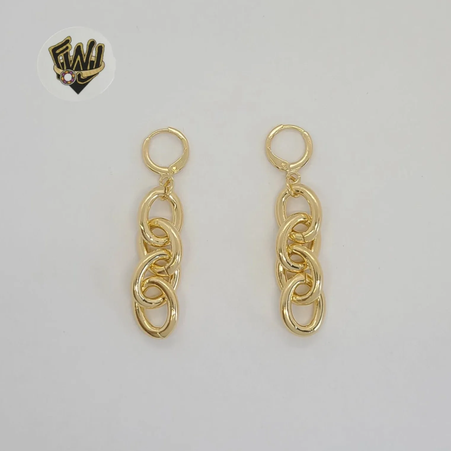 (1-1245-4) Gold Laminate - Long Earrings - BGF