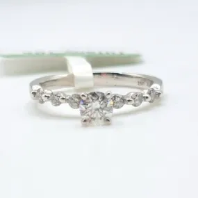 .65ct Diamond Engagement Ring with Single Prong Band