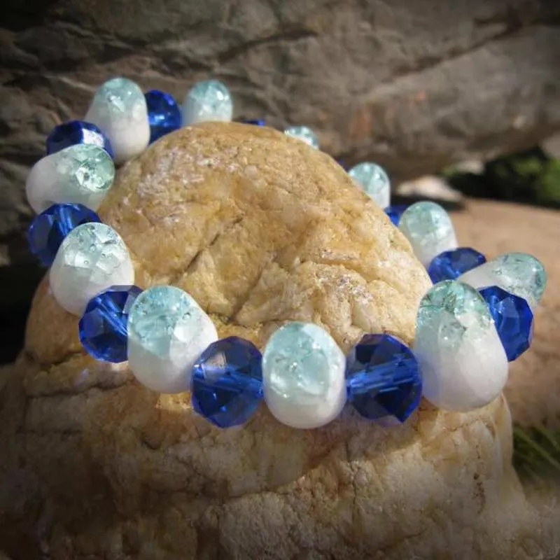 8 Color Crystal Ceramic Beads Strand Bracelet