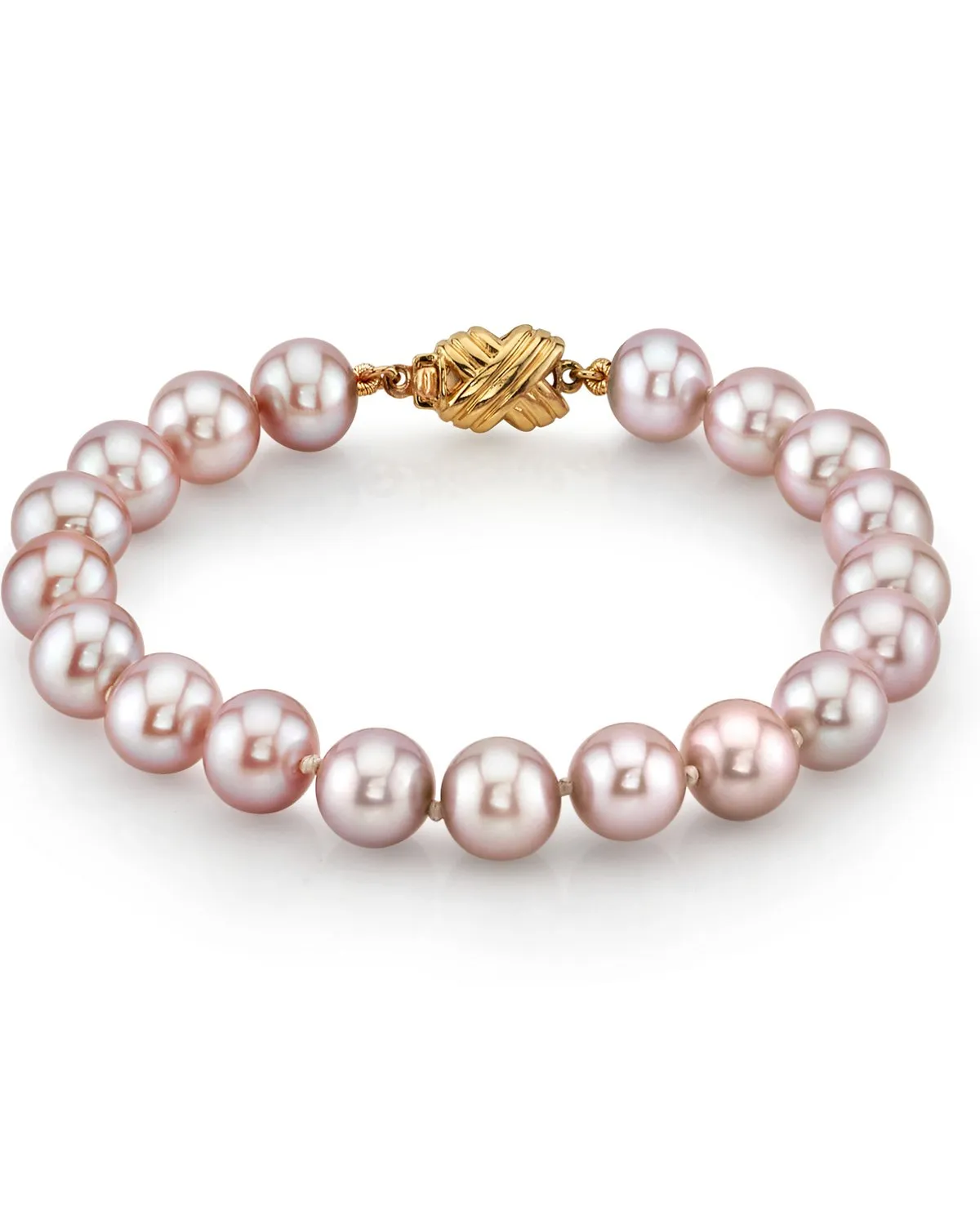 8.0-8.5mm Pink Freshwater Pearl Bracelet - AAAA Quality