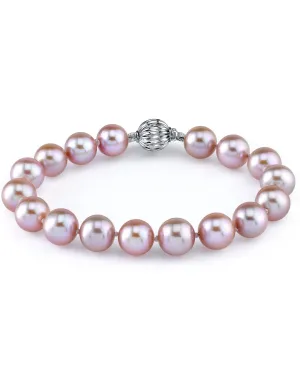 8.5-9.5mm Pink Freshwater Pearl Bracelet - AAA Quality