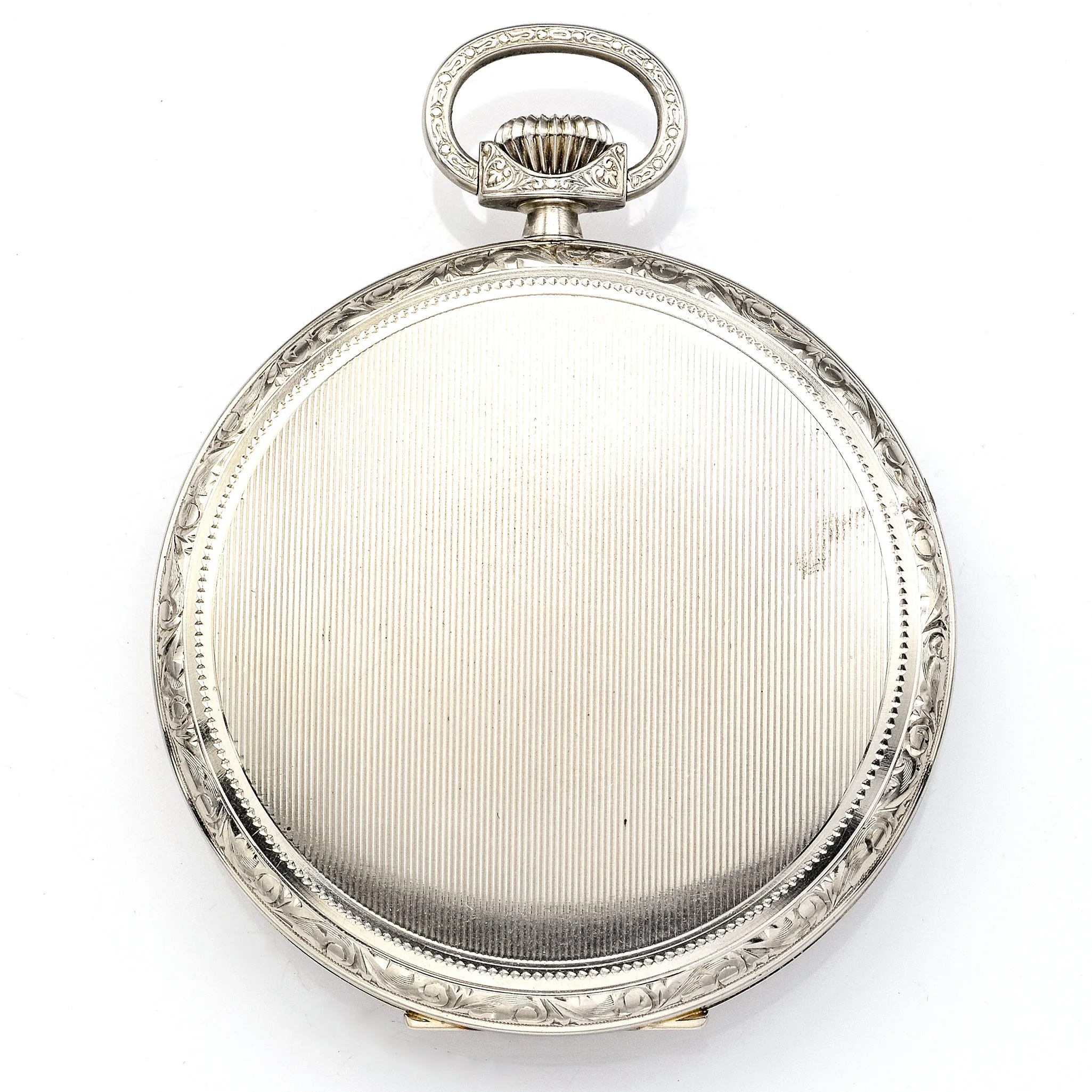 Antique 1912 Howard 14K White Gold 17 Jewels Size 12 Pocket Watch