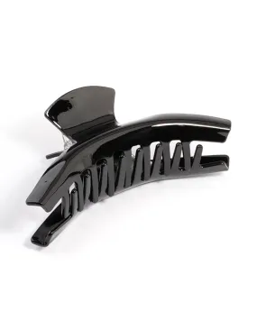 Black Concave Hair Claw Clip