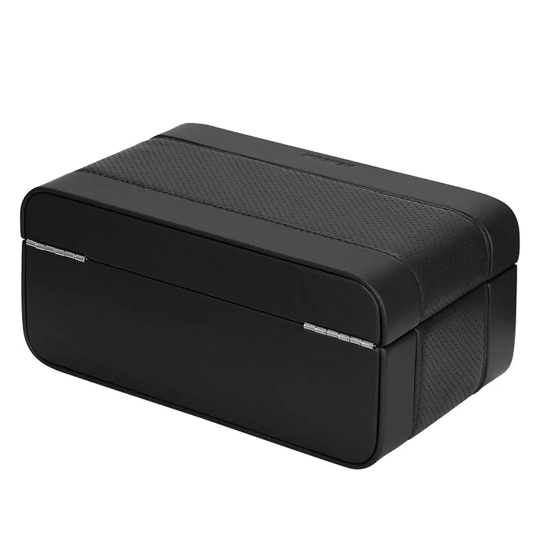 Black Leather Watch Case