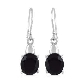 Black Onyx Earring, Sterling Silver Earring, Dangel Earring, Drop Earring, Black Onyx Gemstone Earring Gift For Women's