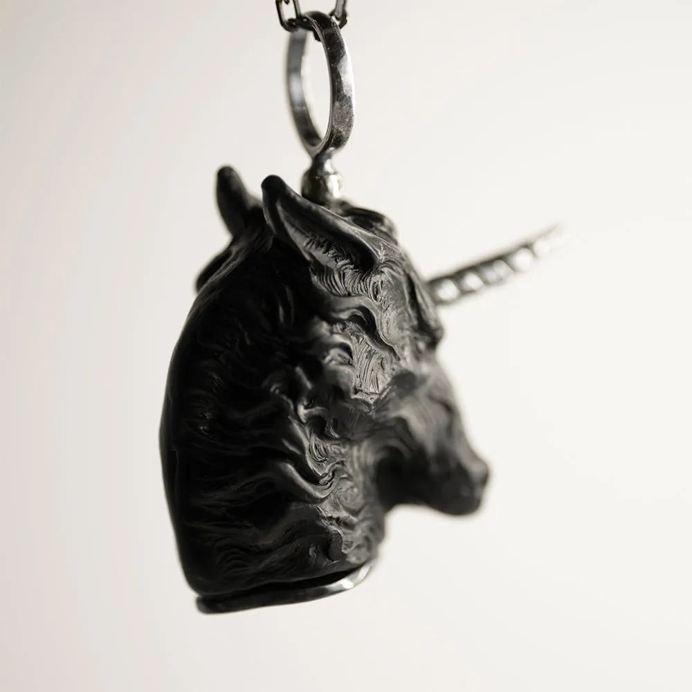 Black Unicorn pendant