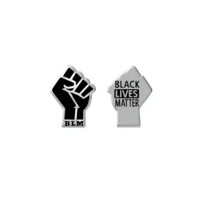 BLM Black Lives Matter Charm 925 Sterling Silver