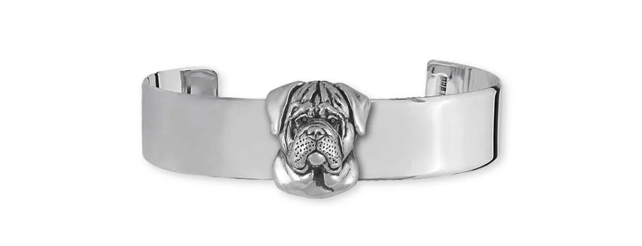 Bullmastiff Bracelet Jewelry Sterling Silver Handmade Dog Bracelet BM1-CB