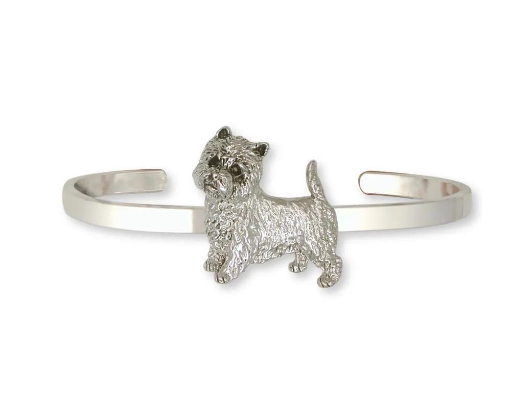 Cairn Terrier Bracelet Jewelry Sterling Silver Handmade Dog Bracelet CNWS8-CB