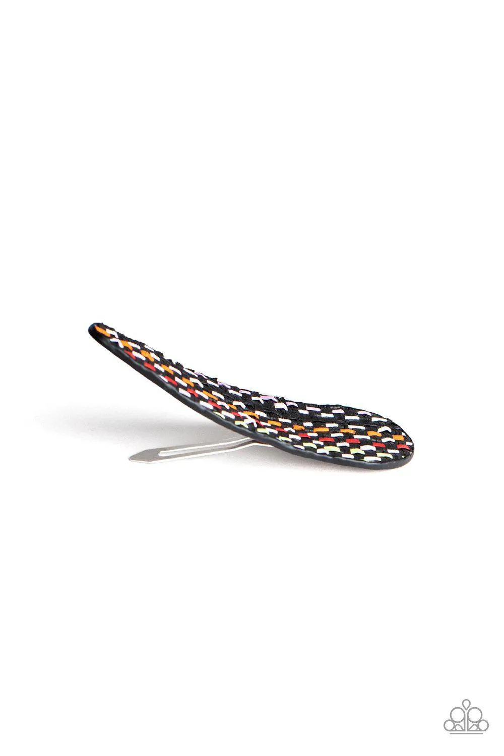 Can't HAIR Myself Think Black and Multi-colored Hair Clip - Paparazzi Accessories