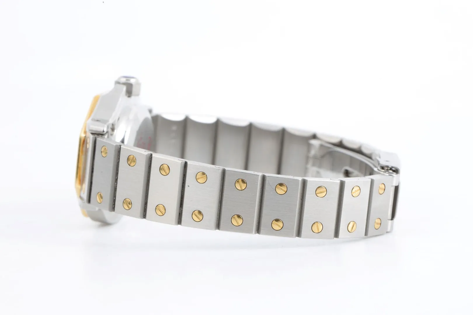 Cartier Santos Octagon 0907 Stainless Steel & 18K Yellow Gold 24mm Ladies Watch