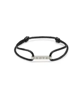 CROYEZ SATIN CORD - BLACK/SILVER