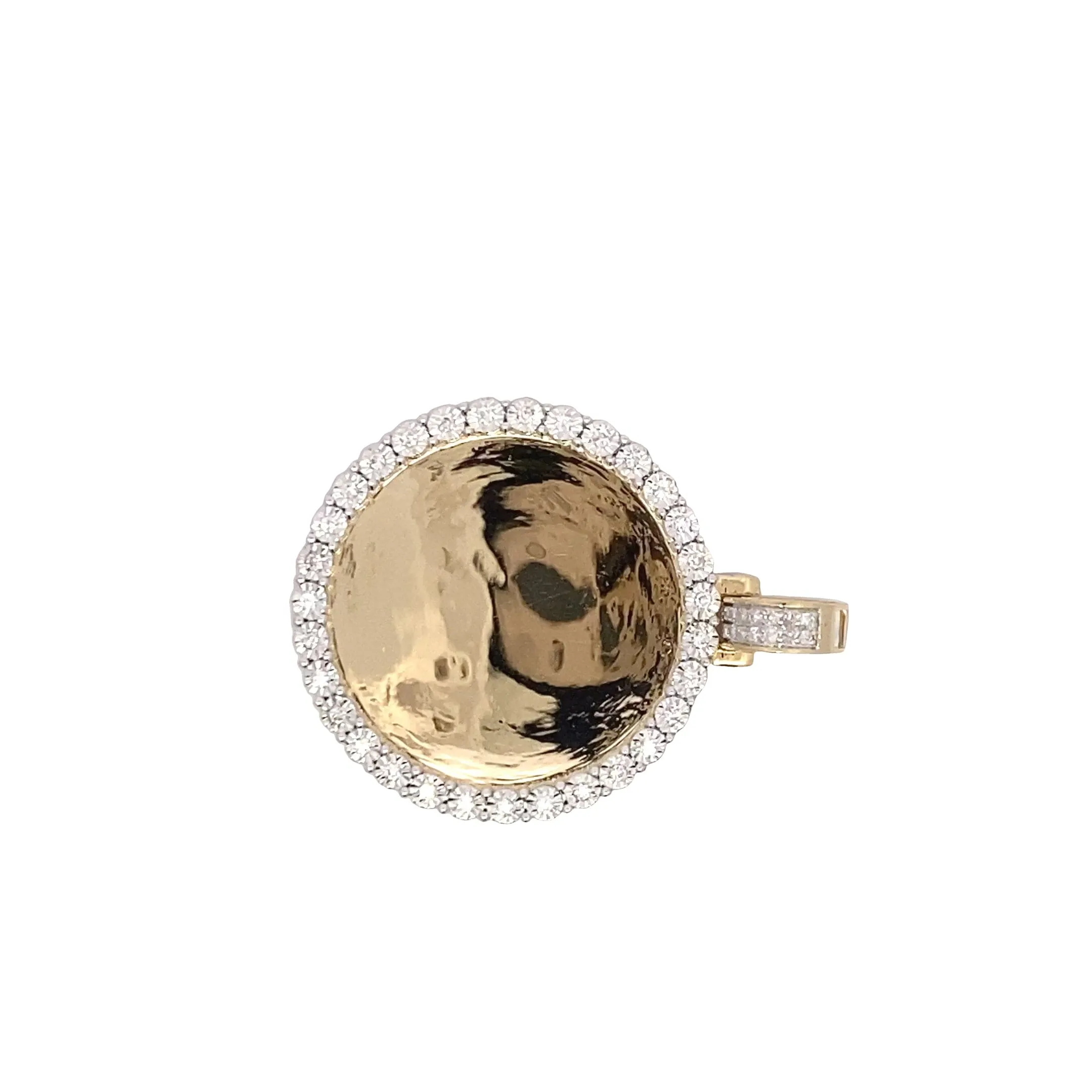 Diamond Circle Shaped Memory Pendant