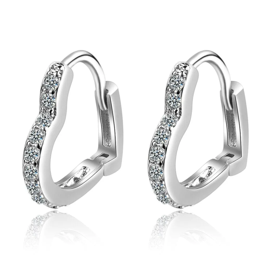 Diamond Little Hoop Earrings