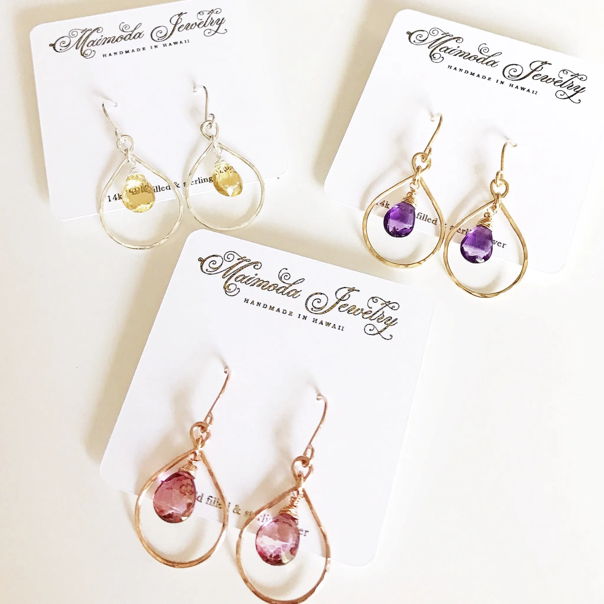 Earrings Irina - amethyst (E357)