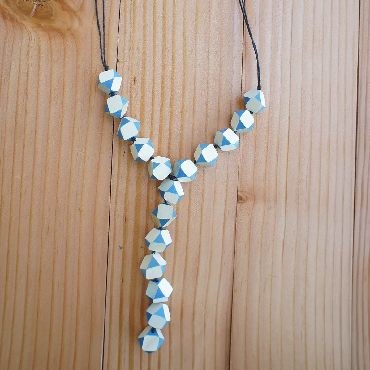 Edith Necklace in Denim Blue