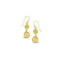 Empress gold drop earrings