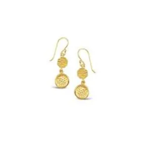 Empress gold drop earrings