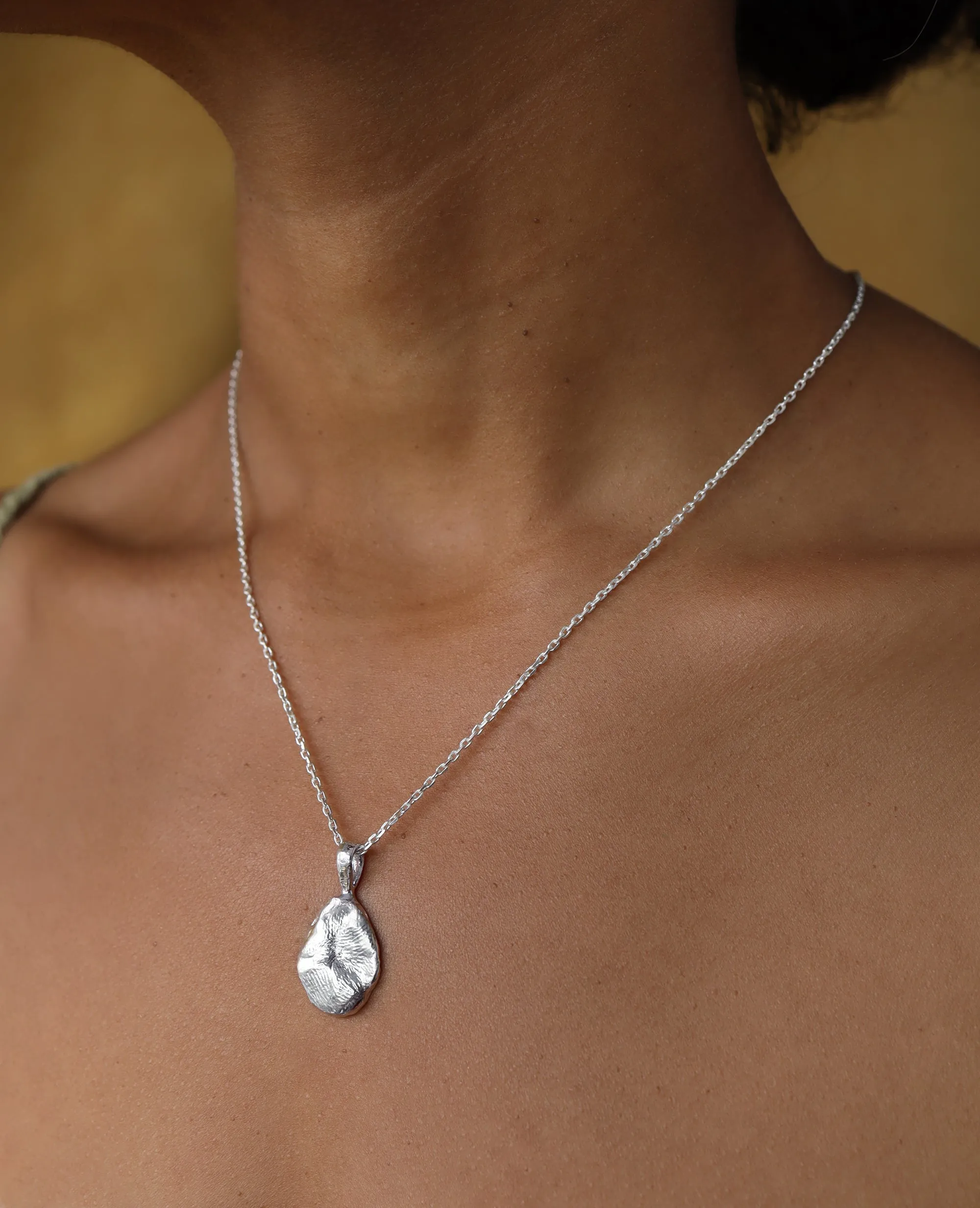 FINGER BLOTCH // silver pendant