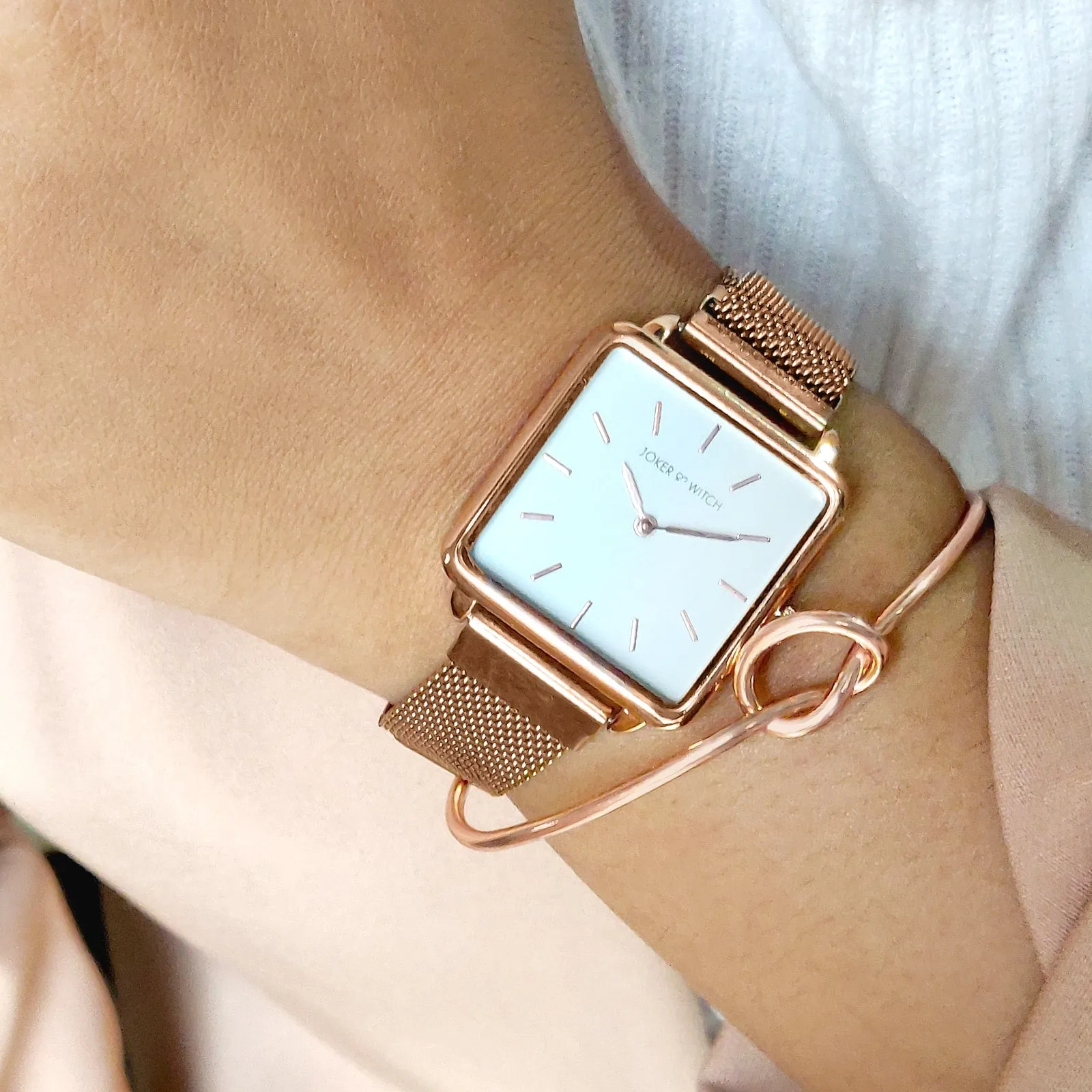 Glow Rosegold Watch Bracelet Stack