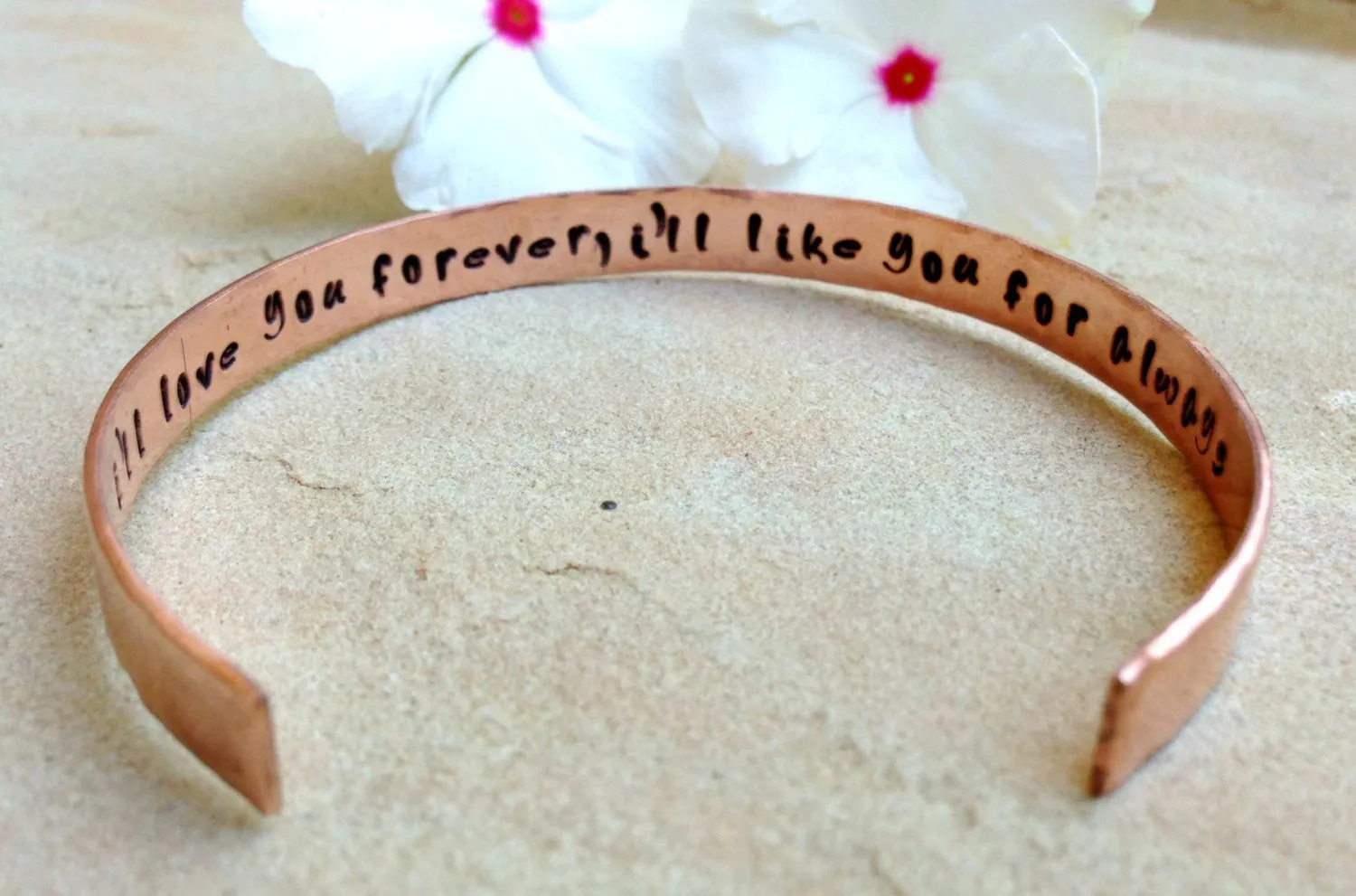 I'll Love You Forever I'll Like You For Always, Hand Stamped Cuff, Cuff Bracelet, Mother Daughter Gifts, Cuffs, Mothers Day, natashaaloha