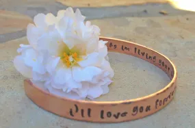 I'll Love You Forever I'll Like You For Always, Hand Stamped Cuff, Cuff Bracelet, Mother Daughter Gifts, Cuffs, Mothers Day, natashaaloha