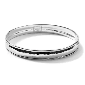 IPPOLITA Classico Silver Hammered Goddess Bangle Bracelet