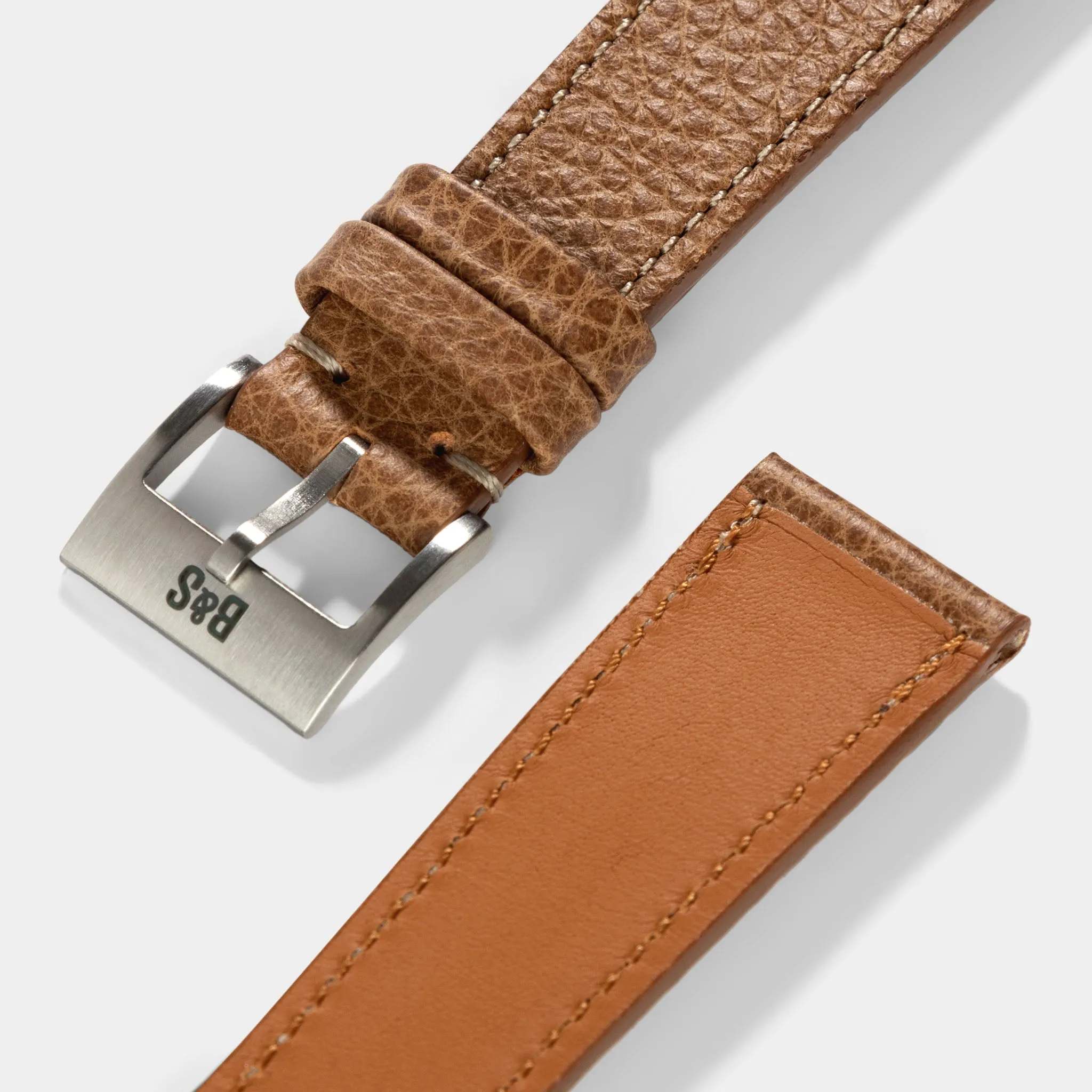 Kansas Brown Leather Watch Strap