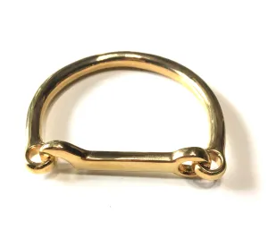 LUSITANO STIRRUP CUFF - GOLD | Equestrian Jewelry | Equestrian Gifts | Stainless Steel Bangle - AtelierCG™