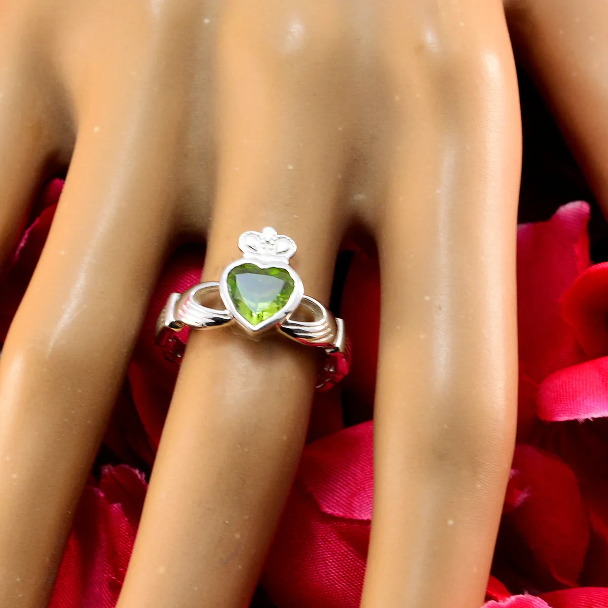 Magnificent Gems Peridot Solid Silver Rings Gift For Black Friday