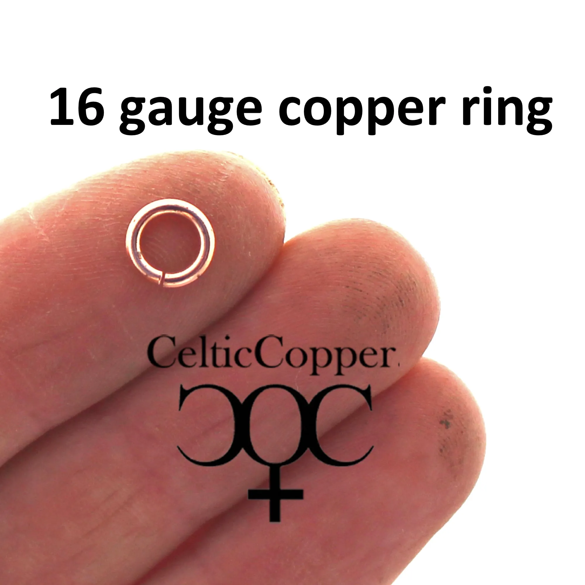 Medium Weight 16 Gauge Copper Jump Rings JSR16 Solid Copper Jewelry Findings Copper Ring 10-Pack