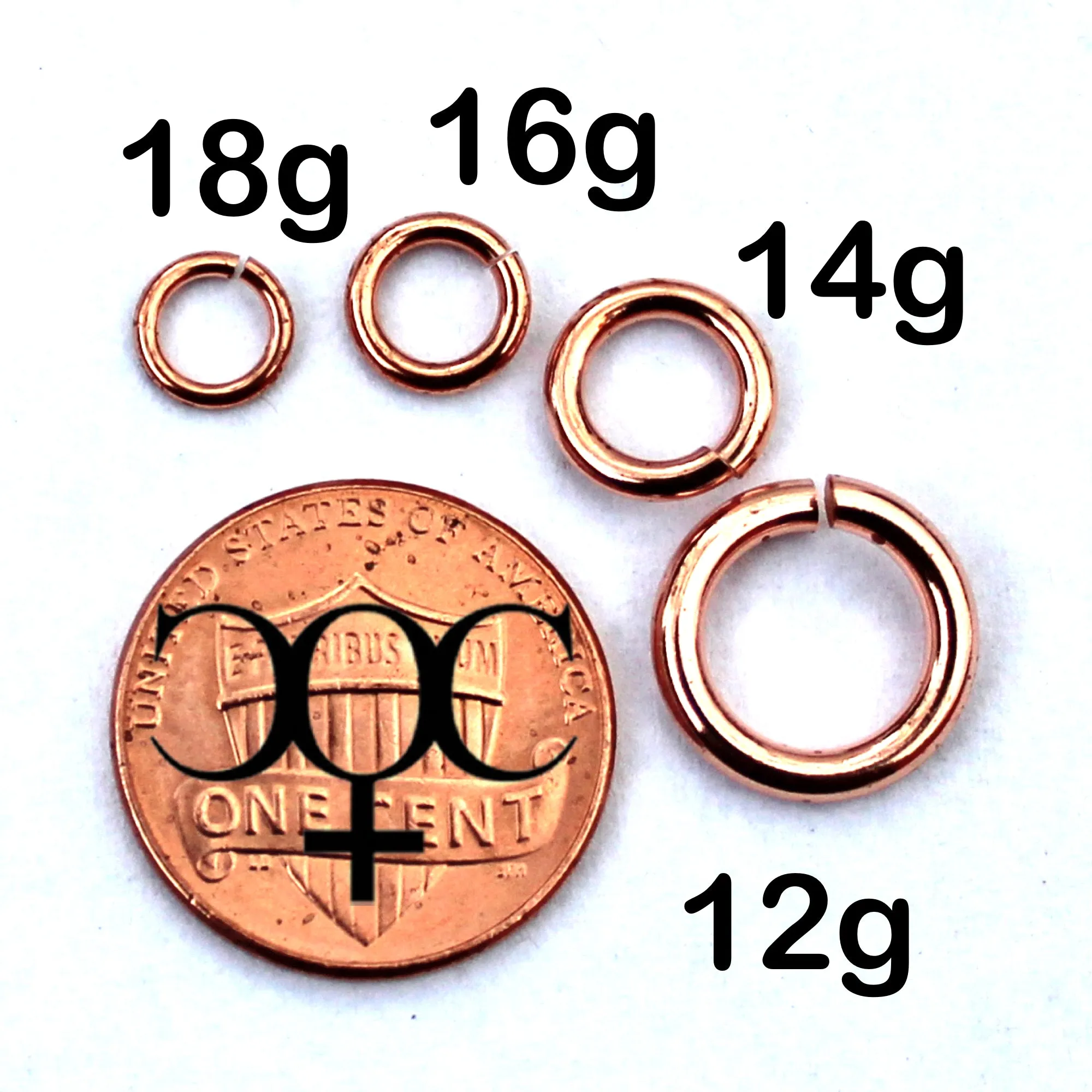 Medium Weight 16 Gauge Copper Jump Rings JSR16 Solid Copper Jewelry Findings Copper Ring 10-Pack