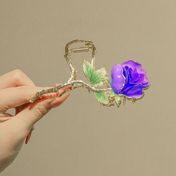 Mental Rose Hair Clip