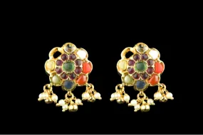 Navratna studs Earrings By Asp Fashion Jewellery