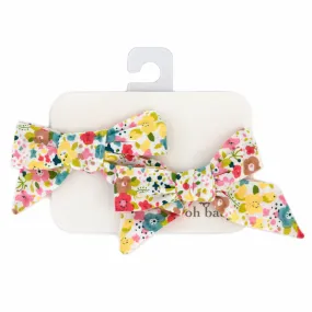 oh baby! Hair Bow Clip - Wild Flower Garden - Multi