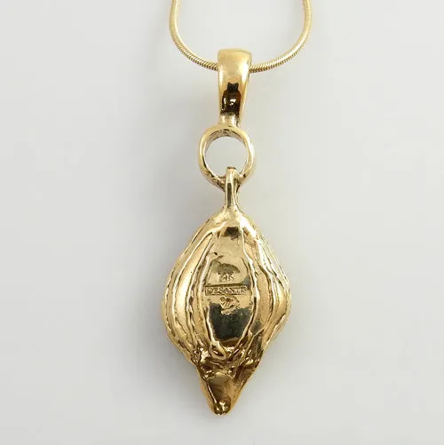 One of a Kind 14kt Yellow Gold Opal Pendant