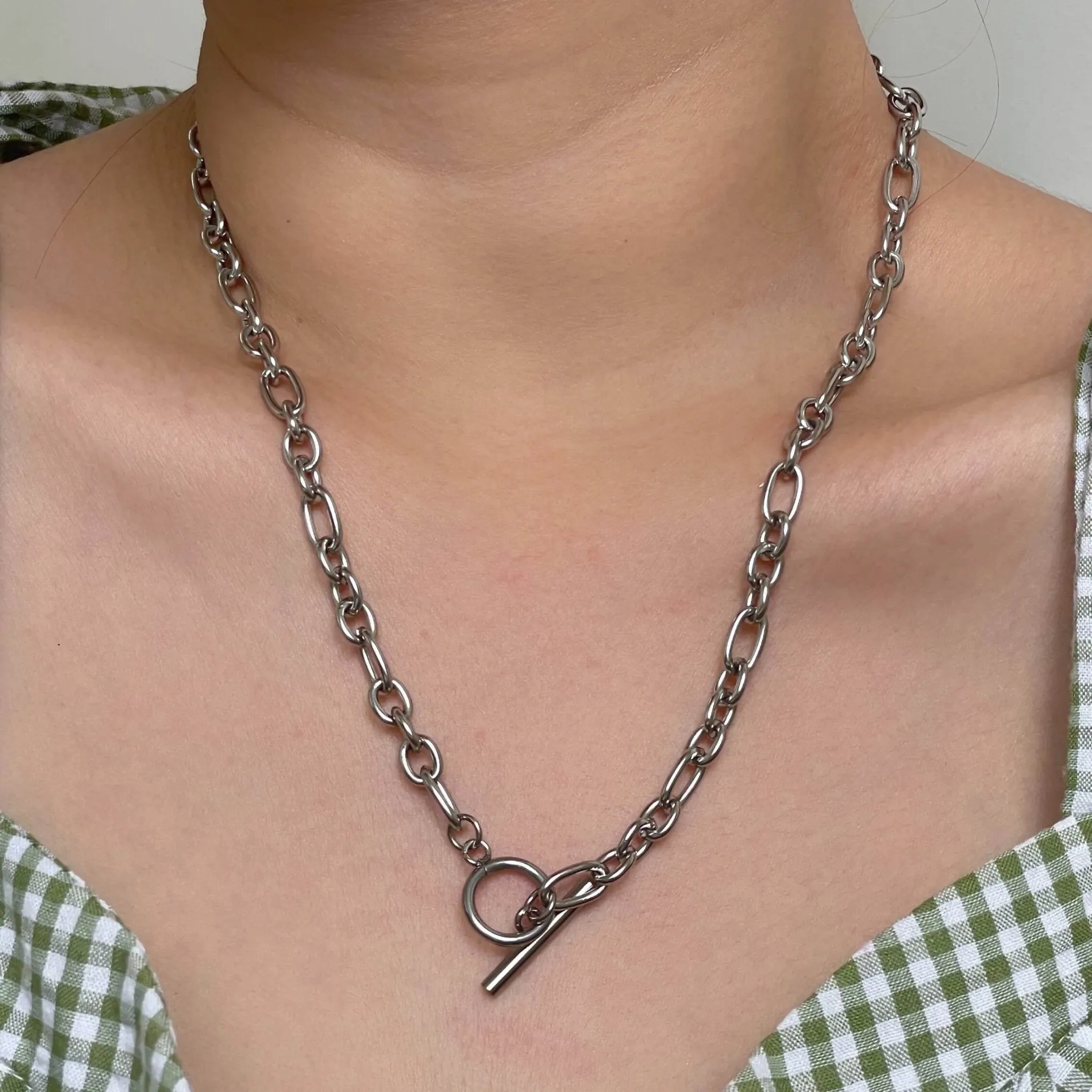 Oval Cable Chain Necklace