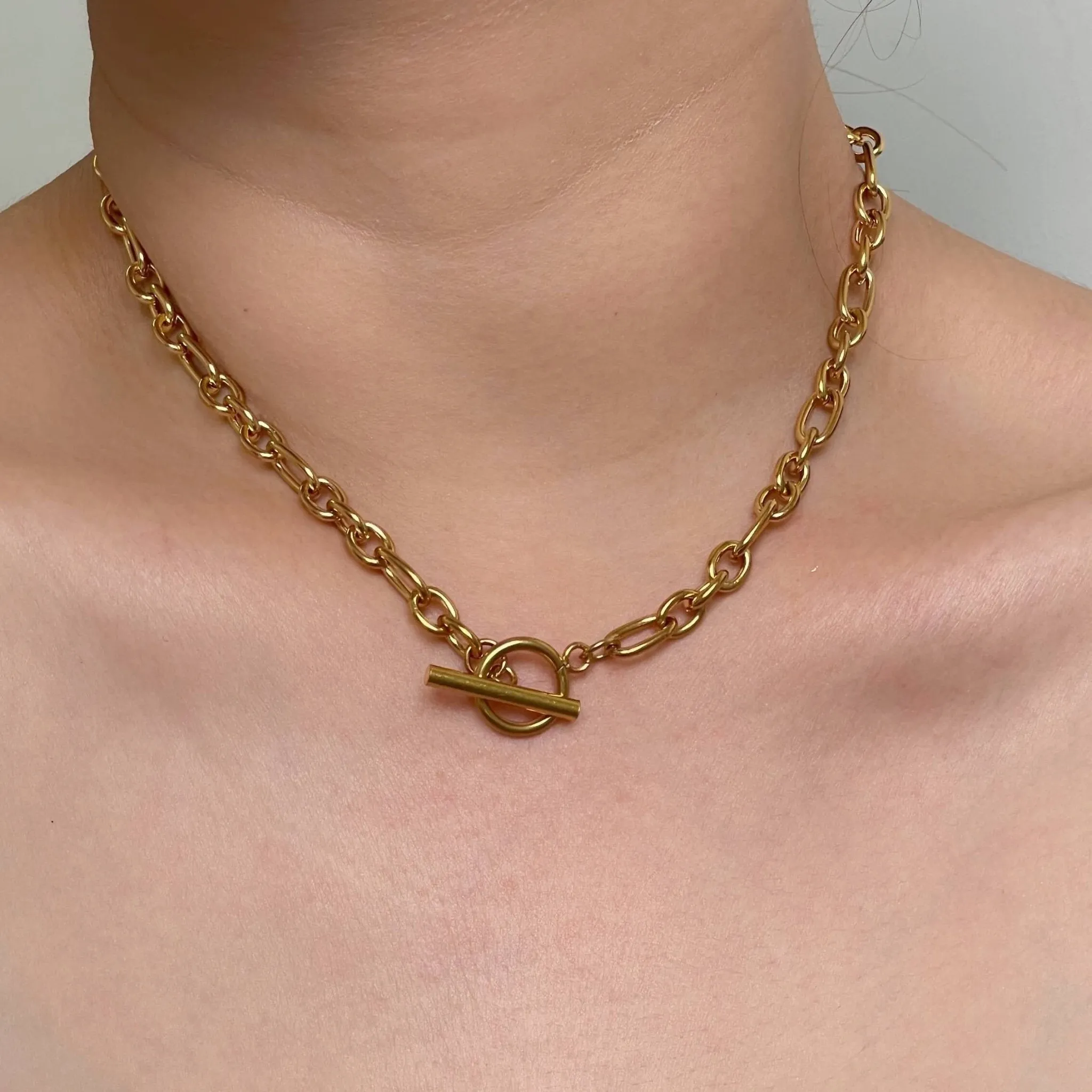 Oval Cable Chain Necklace