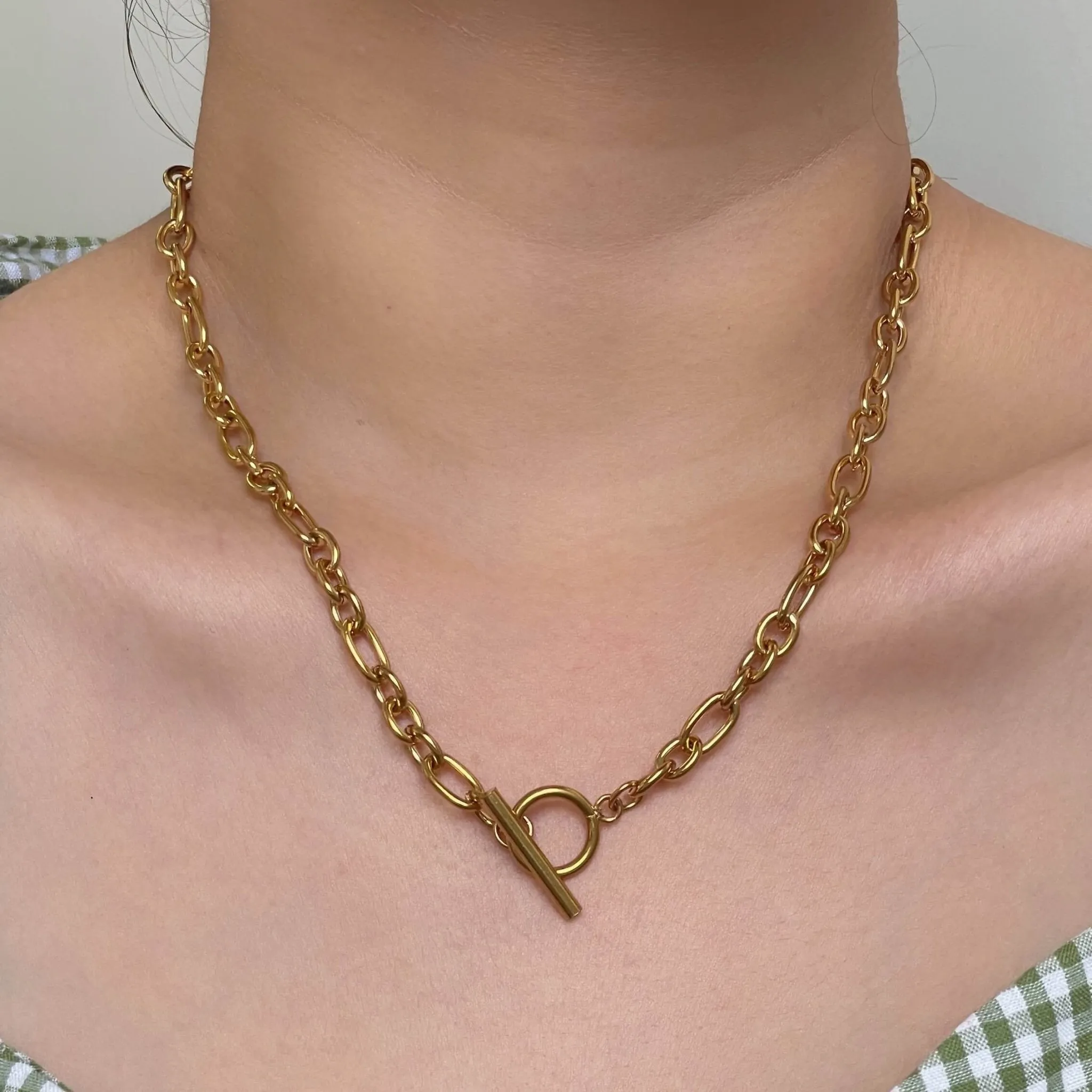 Oval Cable Chain Necklace