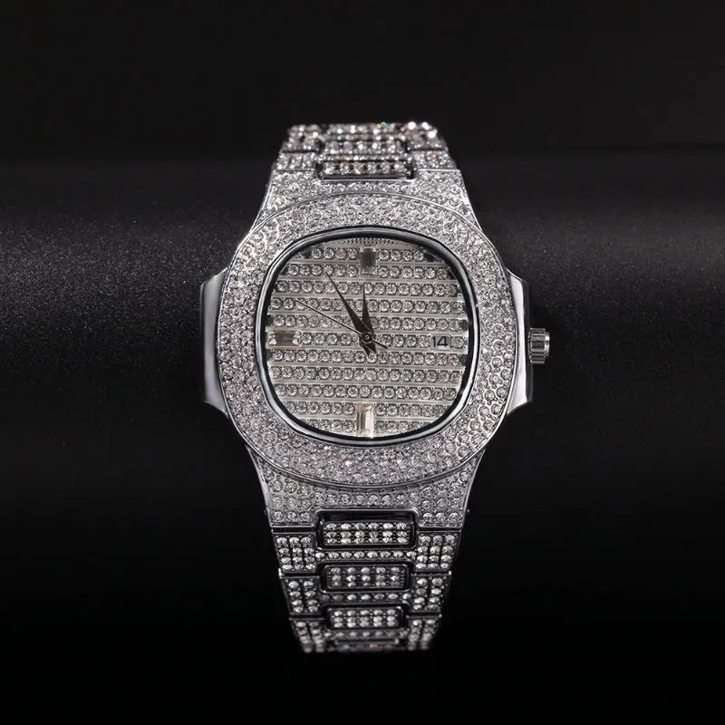 Premium CZ Diamond Quartz Watch