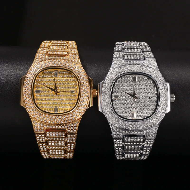 Premium CZ Diamond Quartz Watch