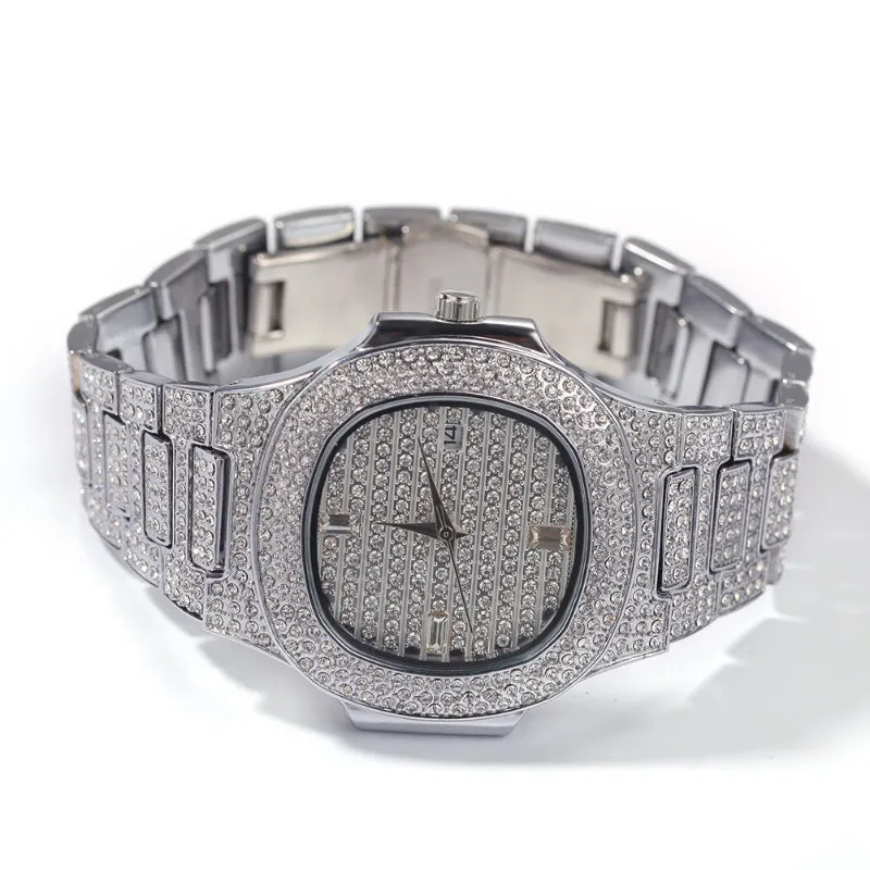 Premium CZ Diamond Quartz Watch