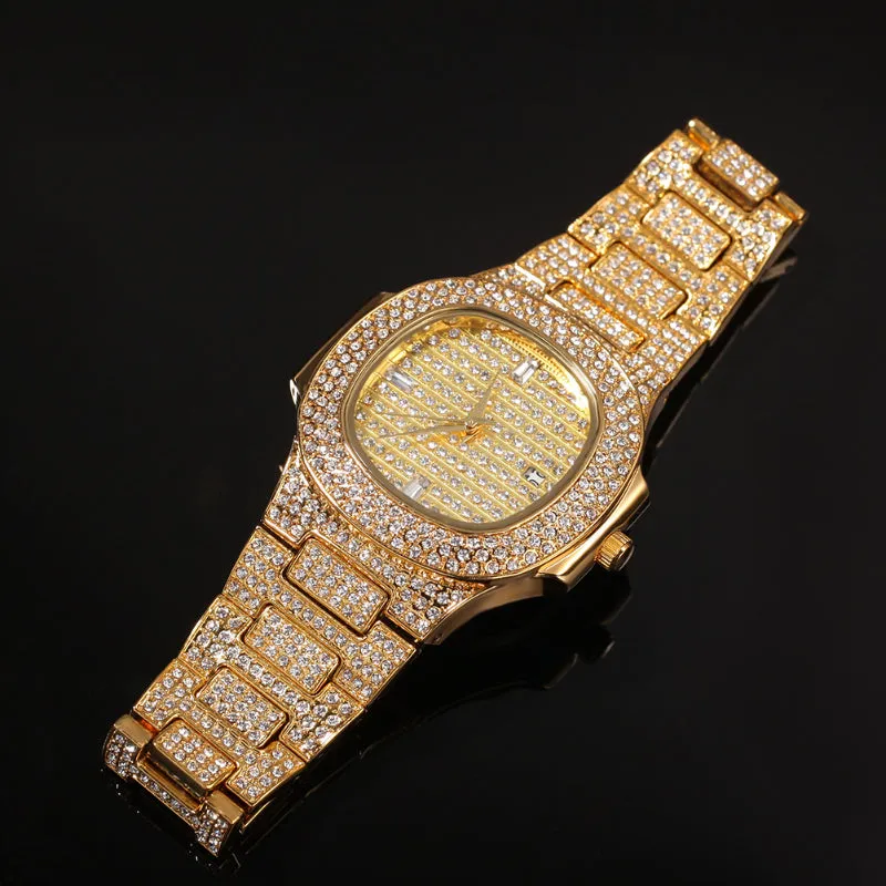 Premium CZ Diamond Quartz Watch