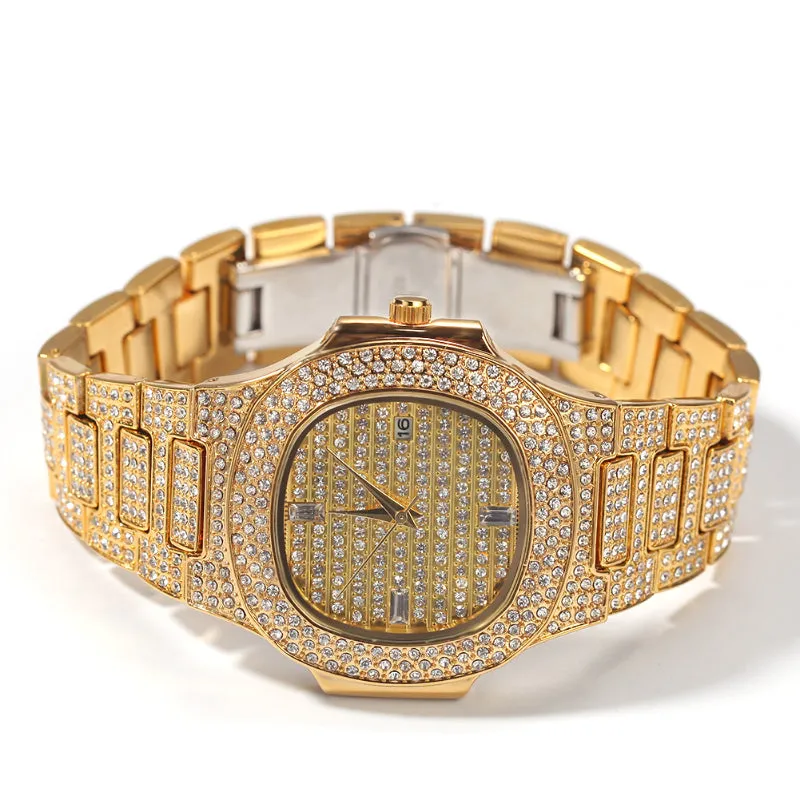 Premium CZ Diamond Quartz Watch