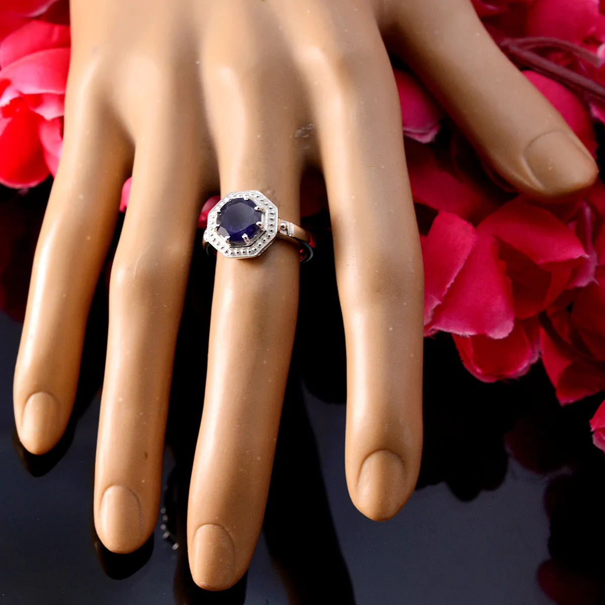 Pulchritudinous Gems Iolite Solid Silver Rings Luxury Jewelry Brands