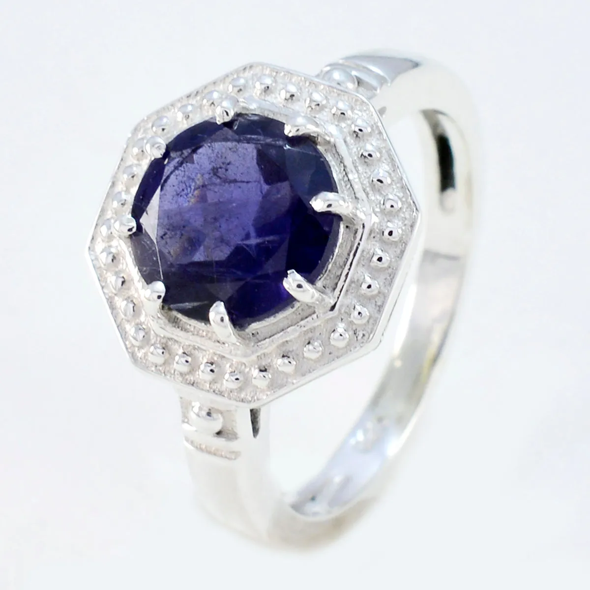 Pulchritudinous Gems Iolite Solid Silver Rings Luxury Jewelry Brands