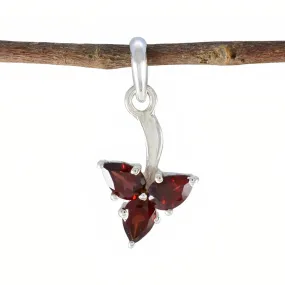 Riyo Drop Gemstone Pear Faceted Red Garnet 1039 Sterling Silver Pendant Gift For Teachers Day