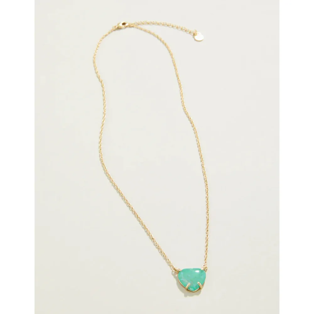 Spartina Opaline Heart Necklace 17 -  Seafoam