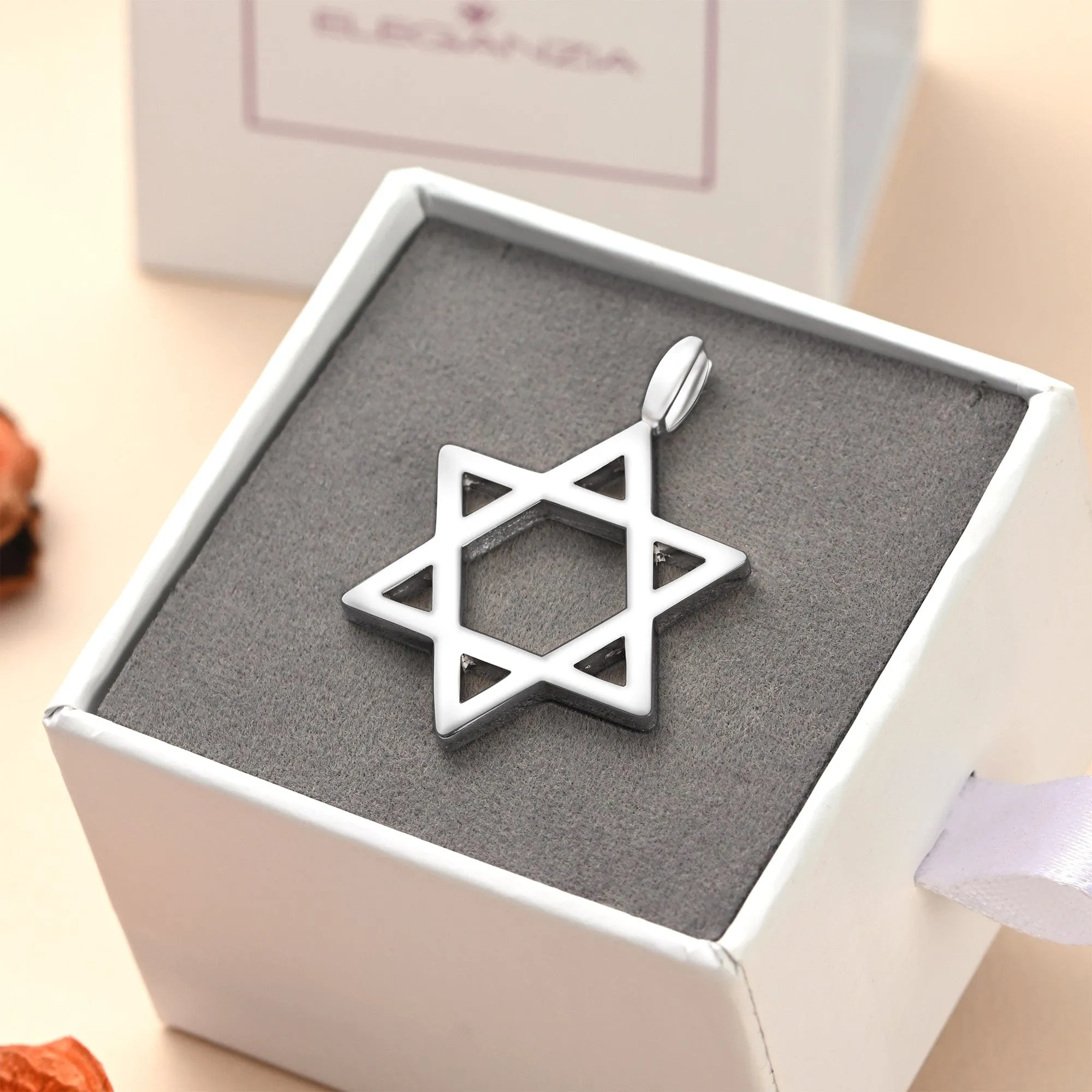 Star of David Sterling Silver Pendant