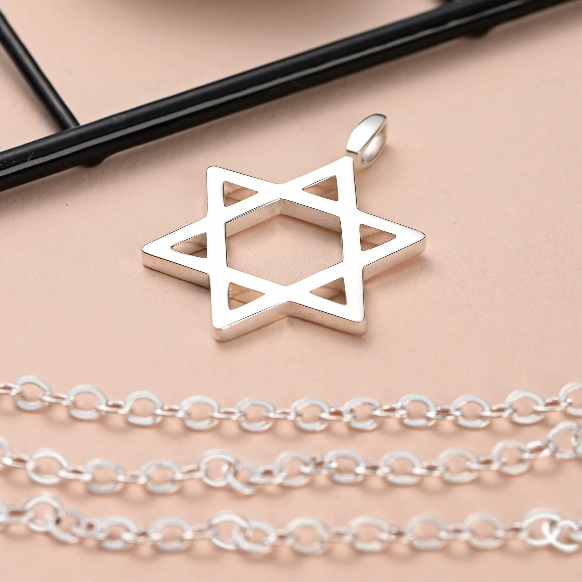 Star of David Sterling Silver Pendant